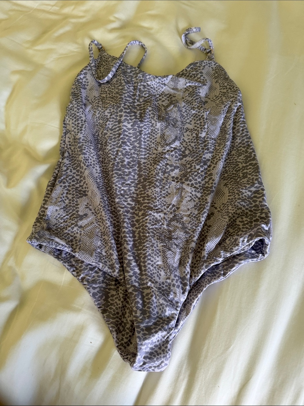 acacia swimwear women One-Piece Swimsuit  Snake Print purple worn